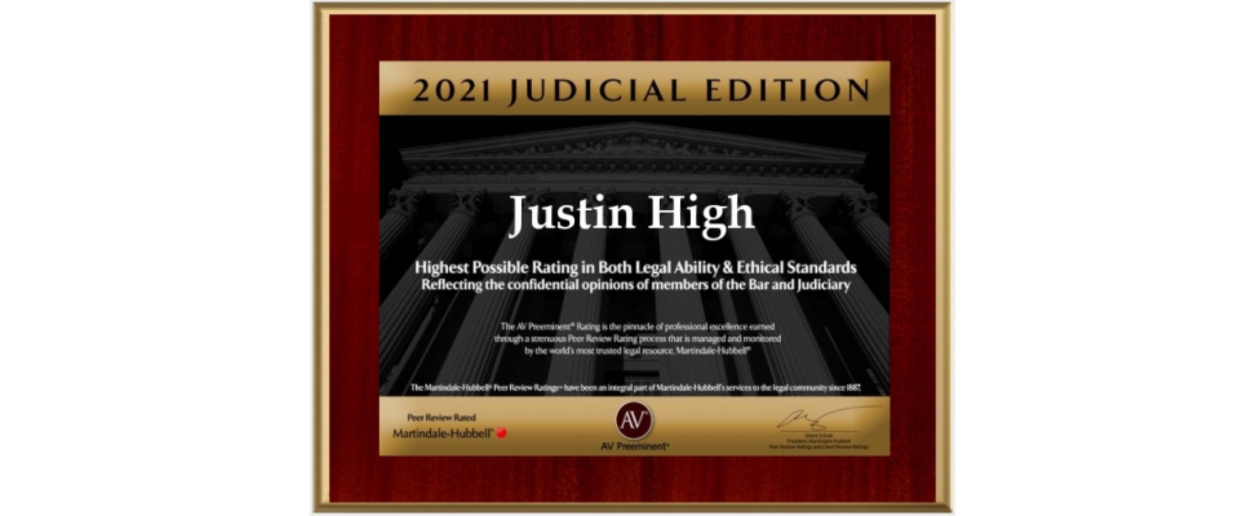 Justin-High-2021-Judicial-Edition-Award