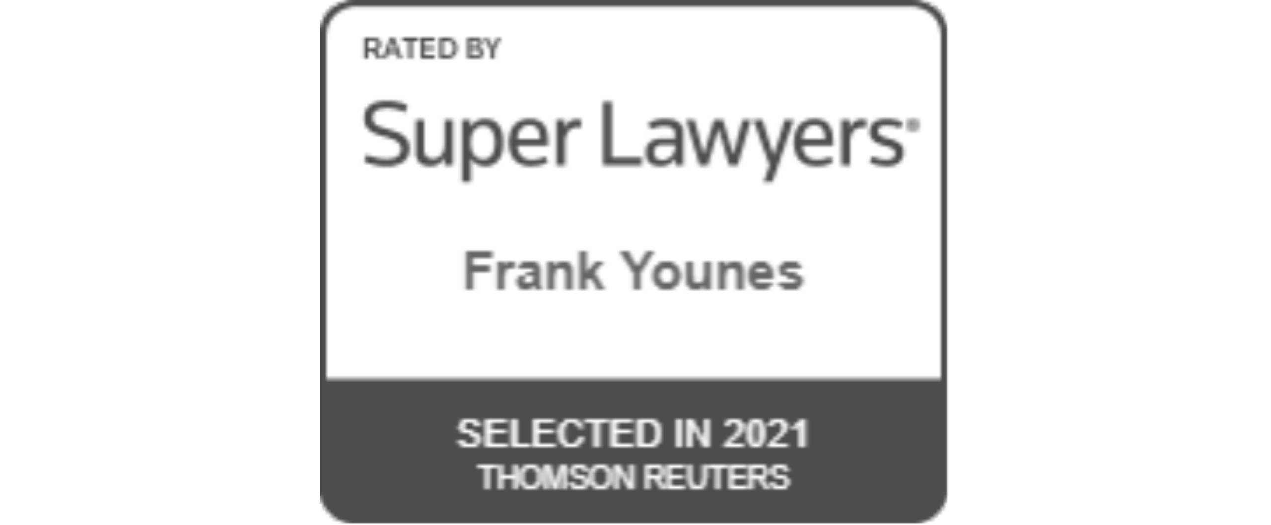Frank Younes - Super Lawyers 2021